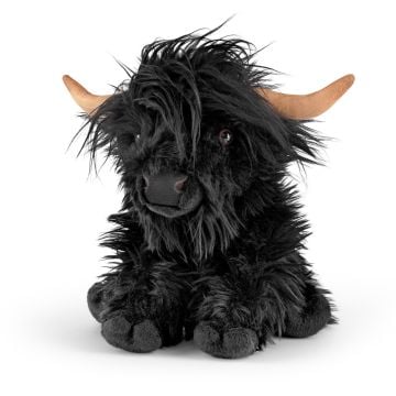 LIVING NATURE Black Highland Cow Large with S