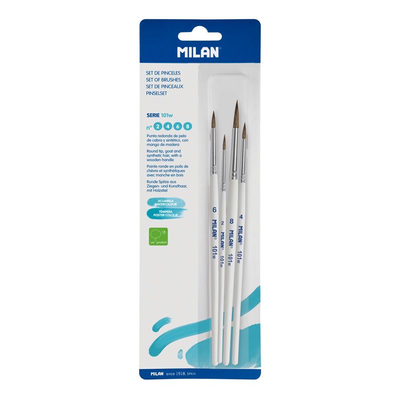 Brush Set No 2,4,6,8 Milan (Paintbrush)