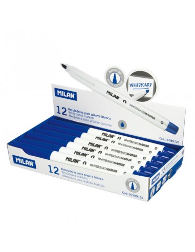 Whiteboard Marker Blue Slim Milan