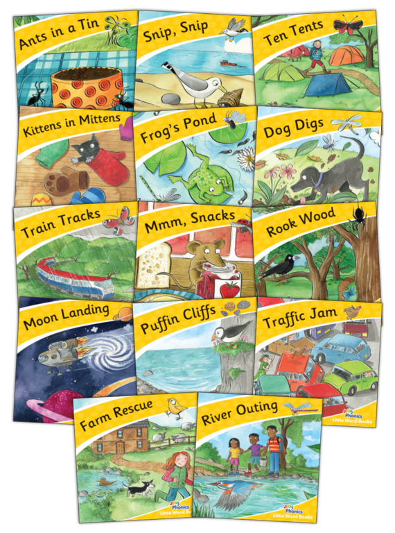 Jolly Phonics Little Word Books (pack of 14)