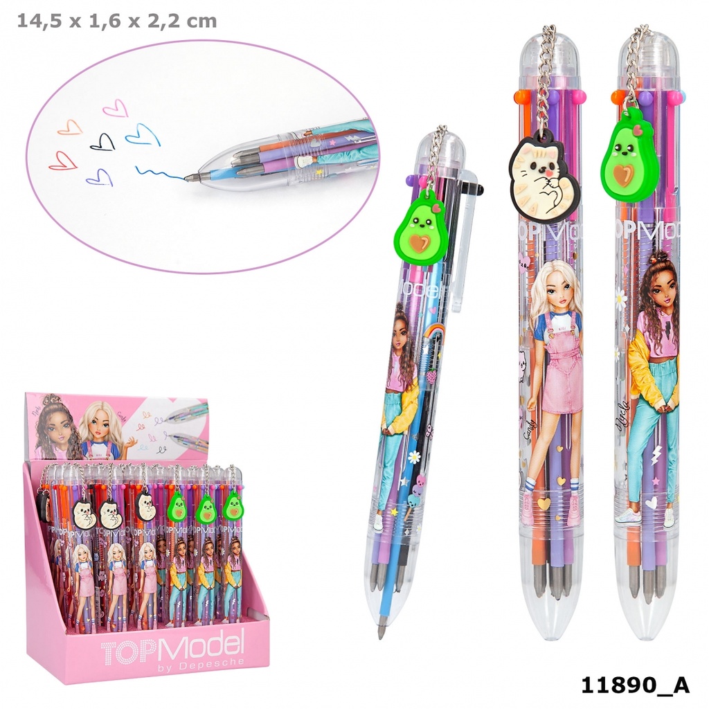 Gel Pen 6 Colour Top Model