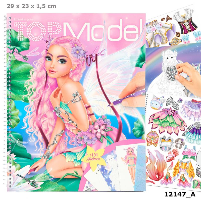 Create Your TOPModel Colouring Book Fantasy