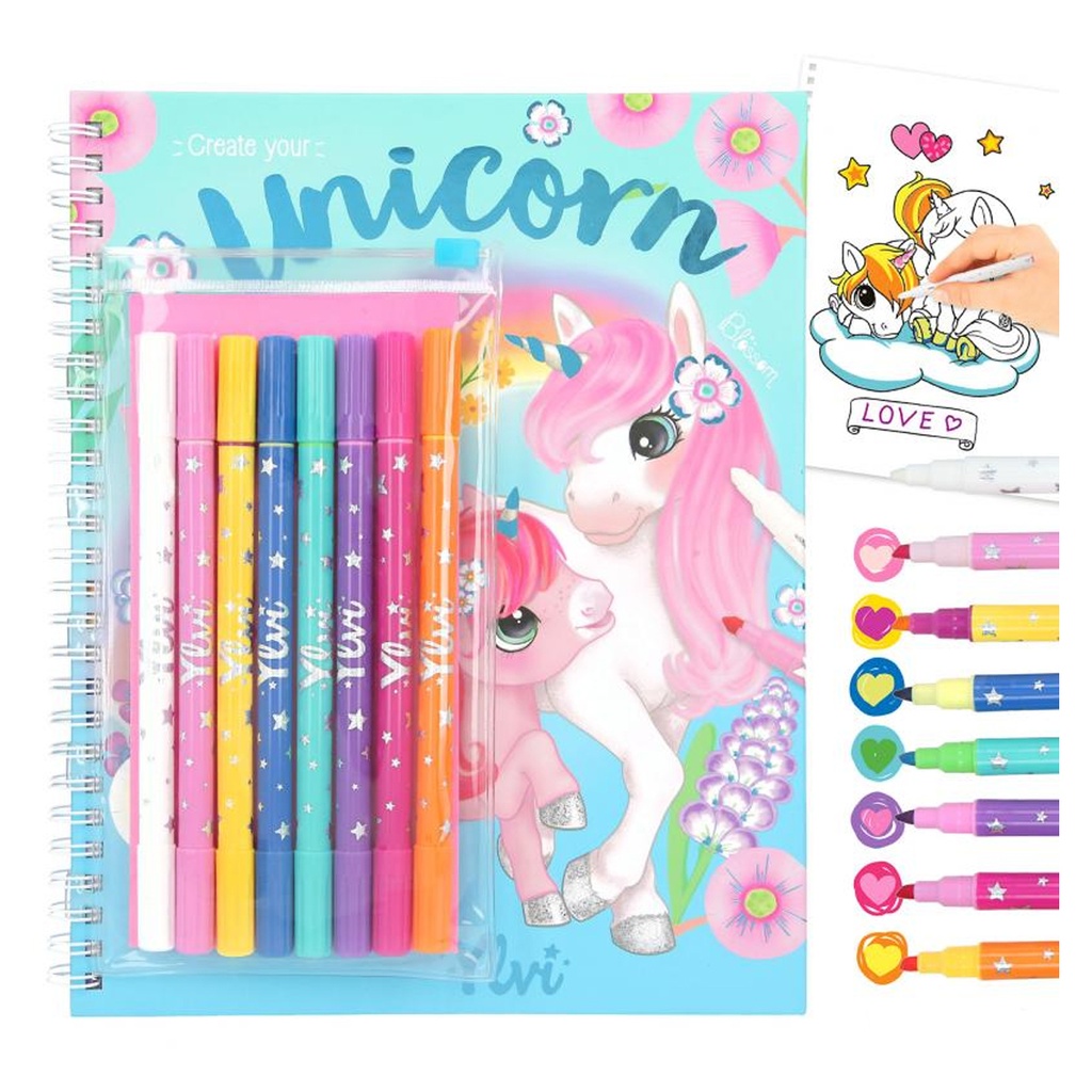 Ylvi Colouring Book With Pen Set