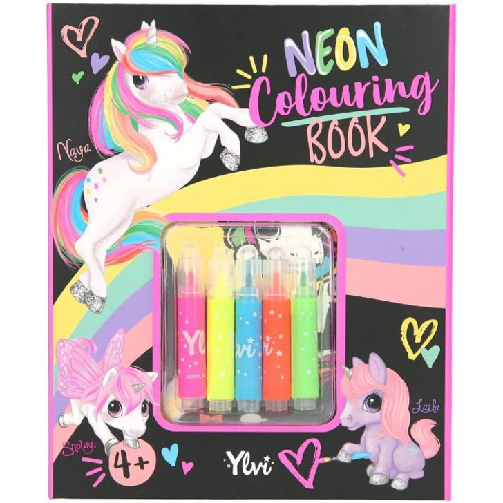 Ylvi Neon Colouring Book Set