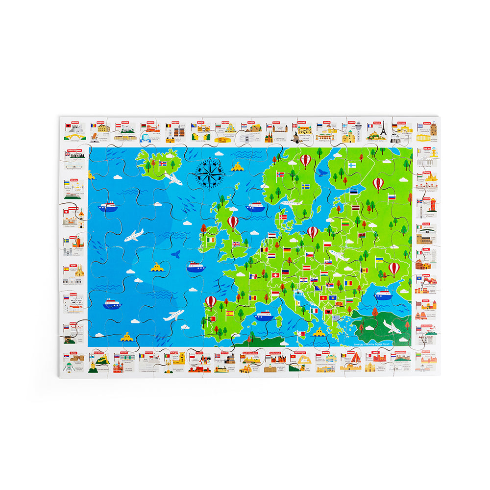 European Landmarks Floor Puzzle