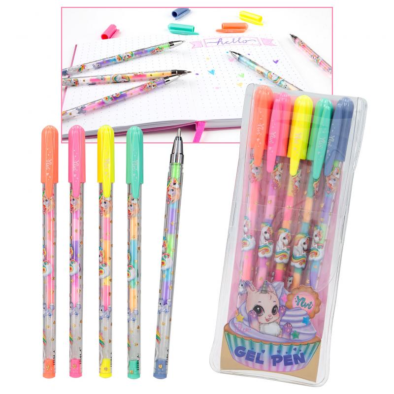 Ylvi Gel Pen Set 5 Rainbow colours