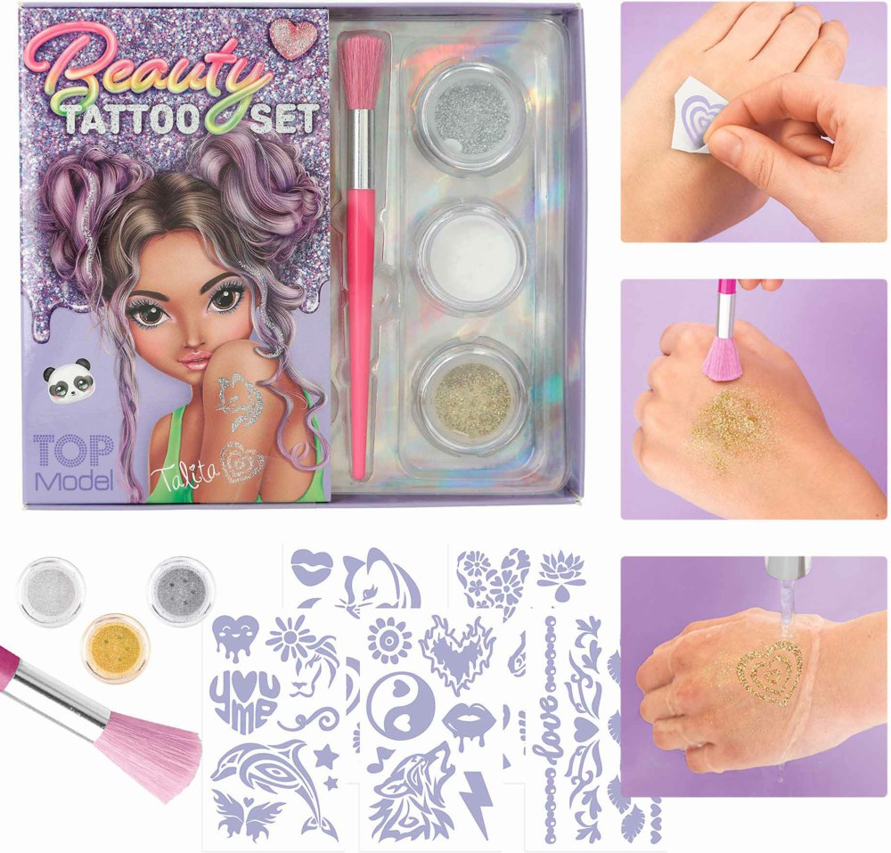 TOPModel Glitter Tattoo Set BEAUTY and ME