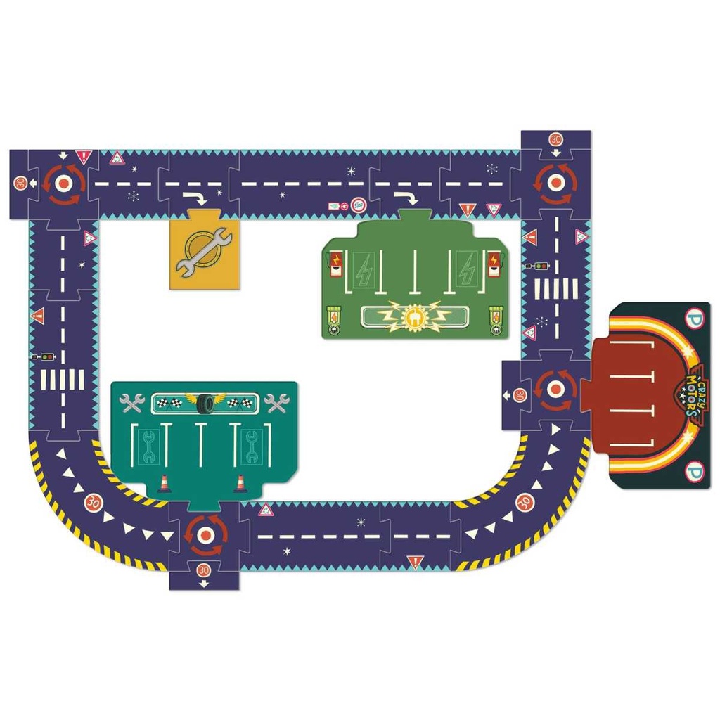 Crazy Motors City Circuit - Giant Puzzle