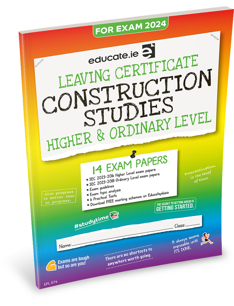 [OLD EDITION] Educate.ie LC Construction Studies HL & OL Exam Papers 2024