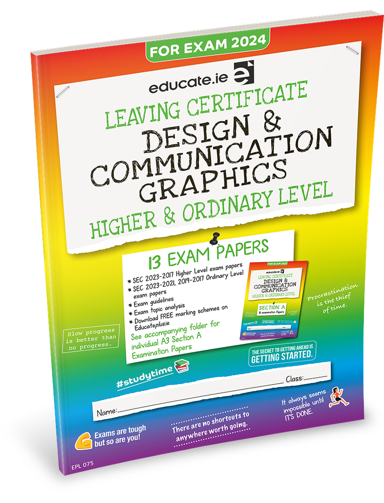 [OLD EDITION] Educate.ie LC Design & Communication Graphics HL & OL Exam Papers 2024