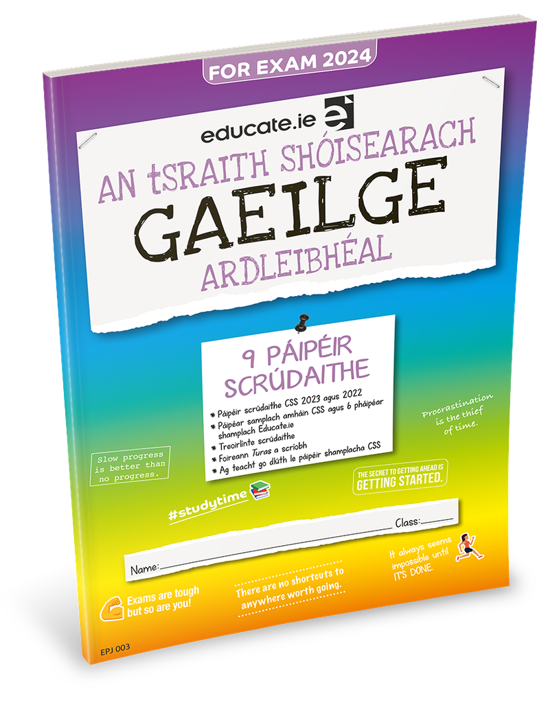 [N/A] [OLD EDITION] Educate.ie JC Gaeilge HL Exam Papers 2024