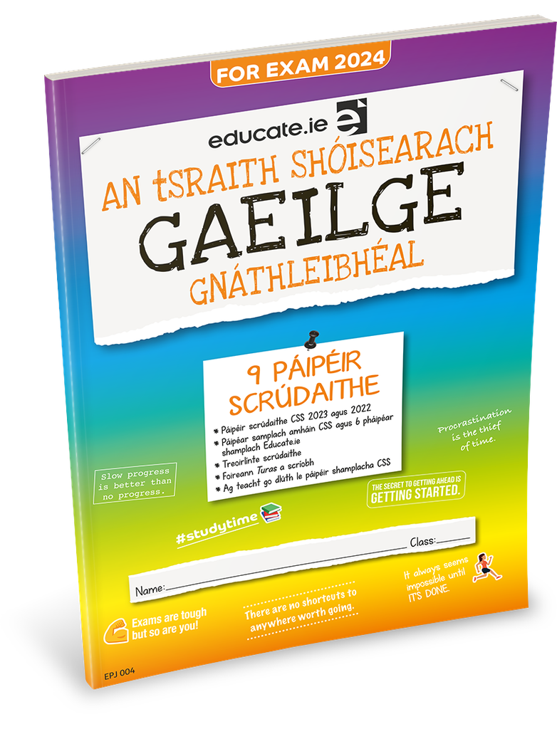 [N/A] [OLD EDITION] Educate.ie JC Gaeilge OL Exam Papers 2024