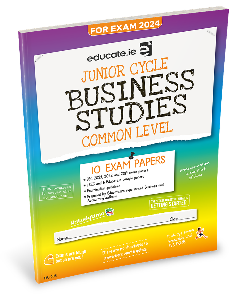 [OLD EDITION] Educate.ie JC Business Studies Common Level Exam Papers 2024