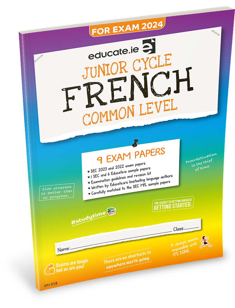 [OLD EDITION] Educate.ie JC French Common Level Exam Papers 2024