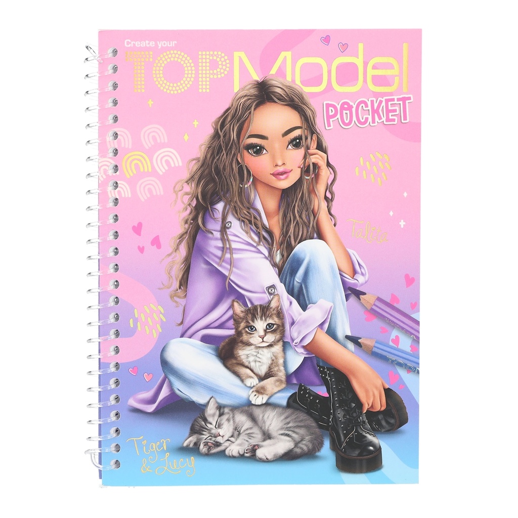 TOPModel Pocket Colouring Book