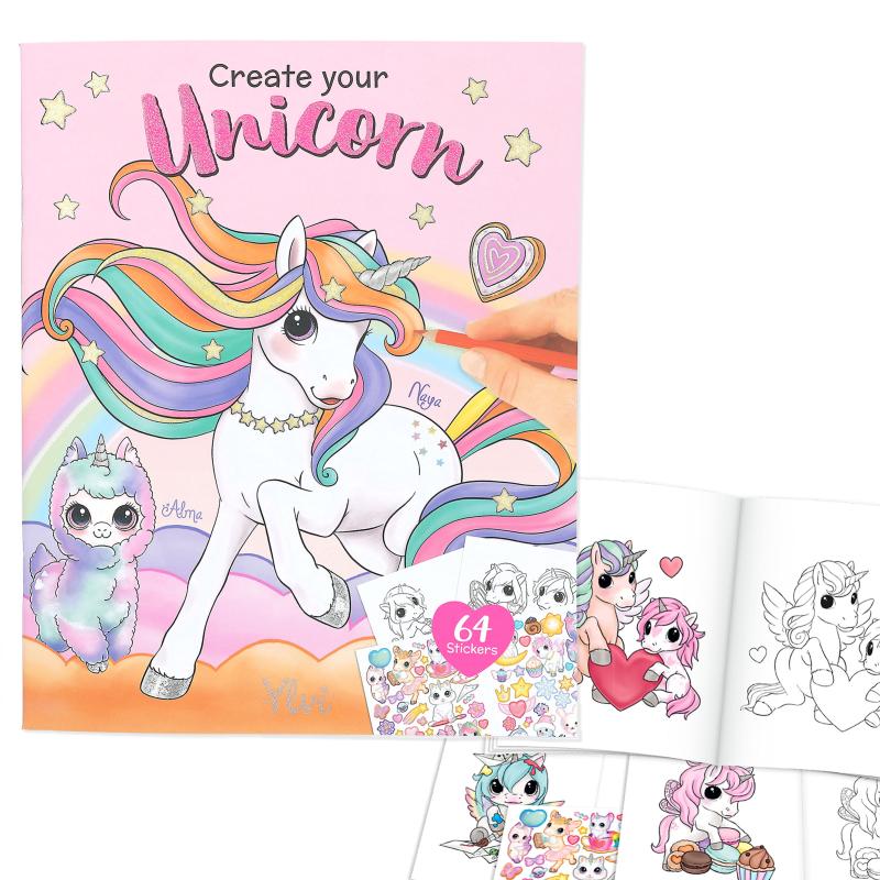 Ylvi Create Your Unicorn Colouring Book