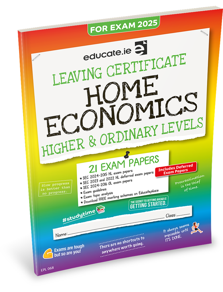 Educate.ie LC Home Economics HL & OL Exam Papers 2025