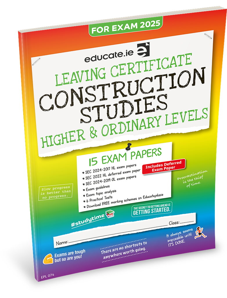 Educate.ie LC Construction Studies HL & OL Exam Papers 2025