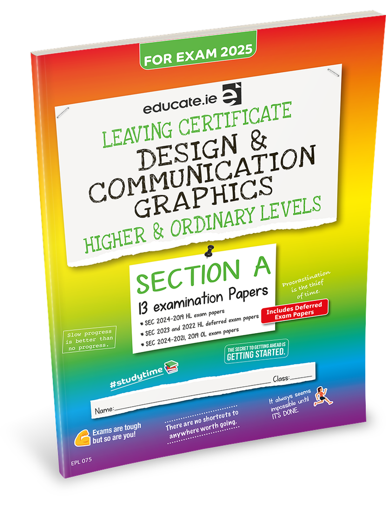 Educate.ie LC Design & Communication Graphics HL & OL Exam Papers 2025