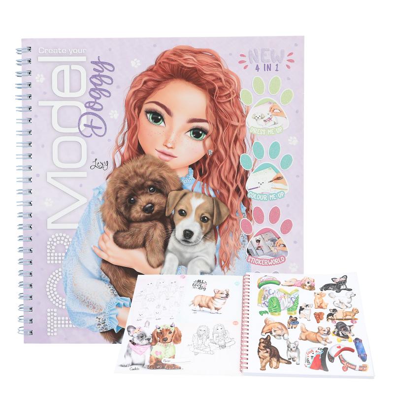 Create Your TOPModel Doggy Colouring Book