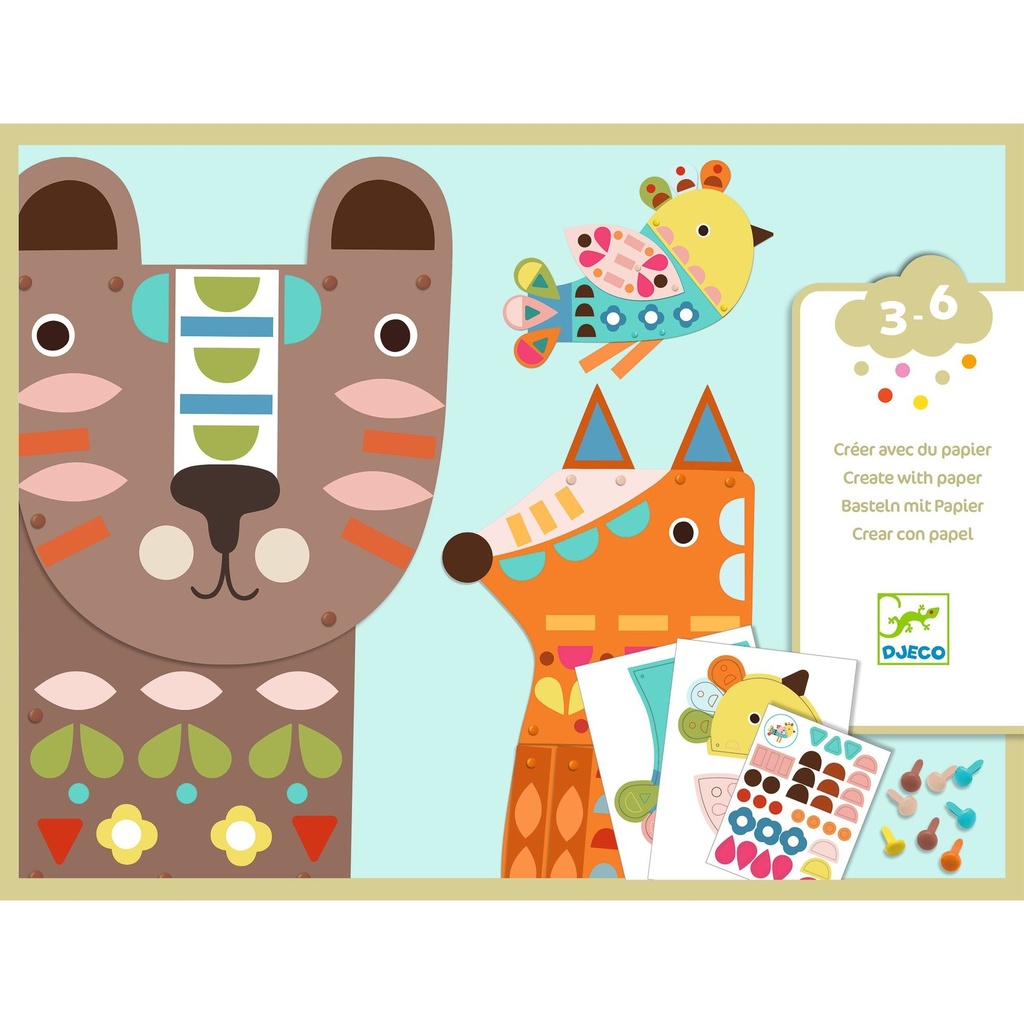 Djeco - 3 giant animals - Small Gifts For The Little Ones