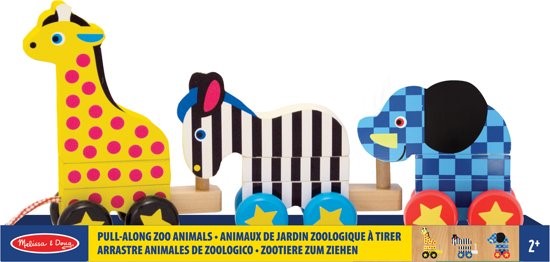 * Pull Along Zoo Animals Melissa and Doug