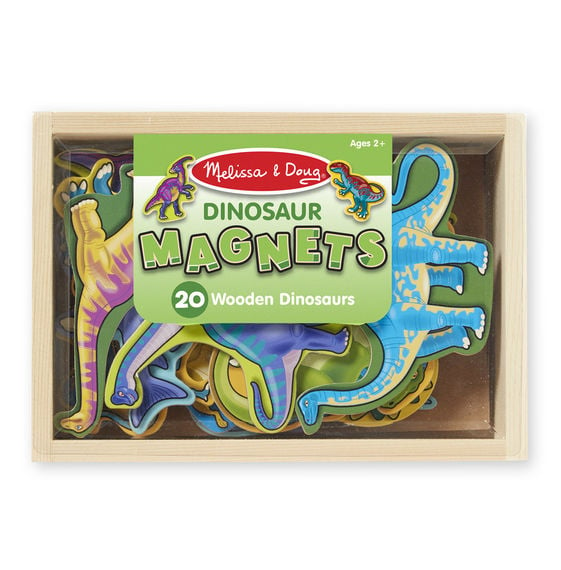 Magnetic Wooden Dinosaur Magnets