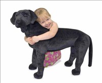 Black Labrador Plush Melissa and Doug