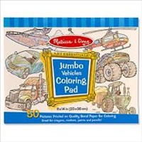 Jumbo Colouring Pad Vehicles Melissa and Doug