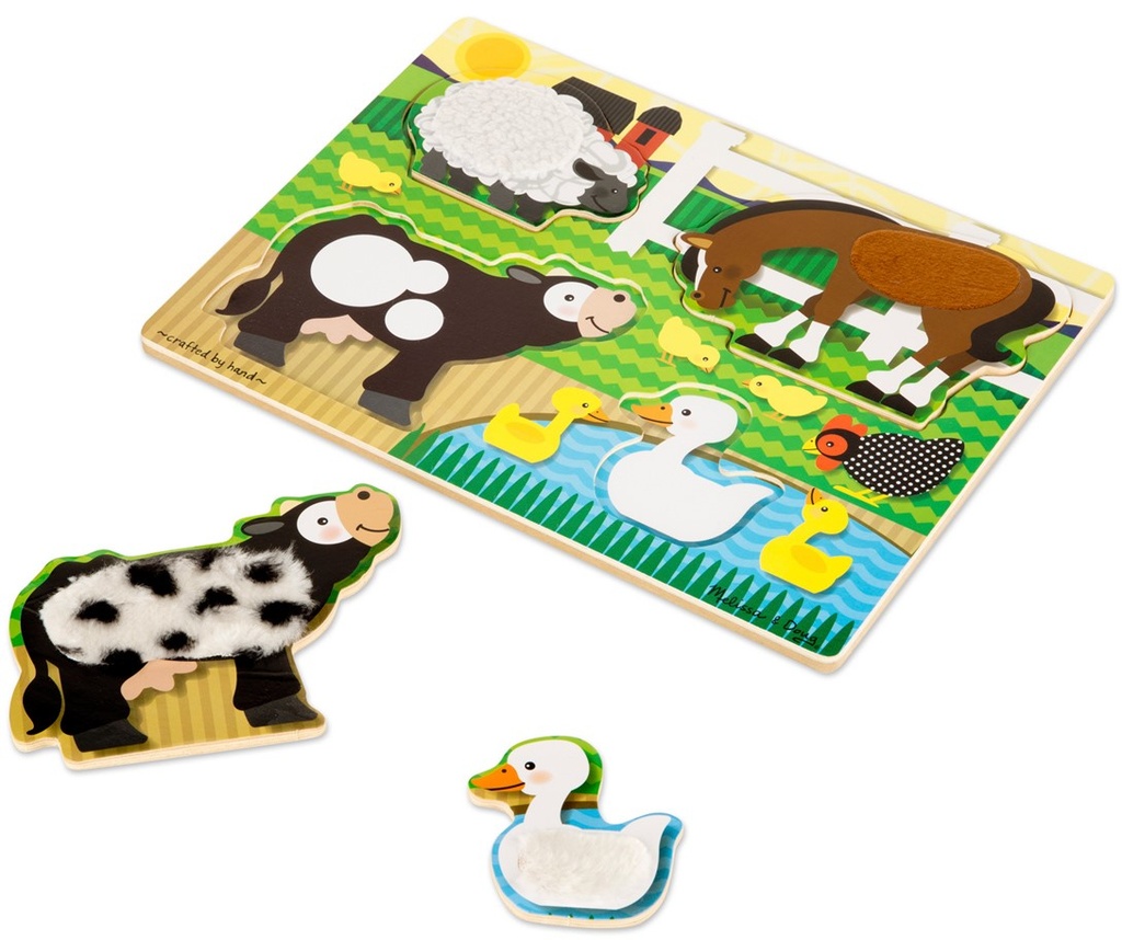 Farm Animals (Touch and Feel Puzzle) Melissa and Doug (Jigsaw)