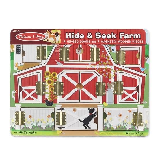 Magnetic Farm Hide and Seek Board Melissa and Doug