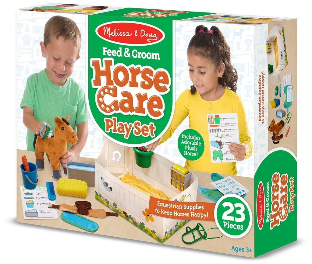 Horse Care Play Set - Feed and Groom