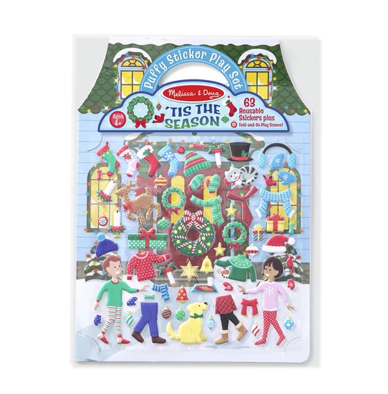 Tis the Season reusable puffy stickers Melissa and Doug