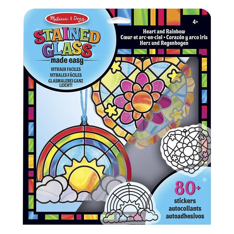 Stained Glass - Heart and Rainbow Melissa and Doug