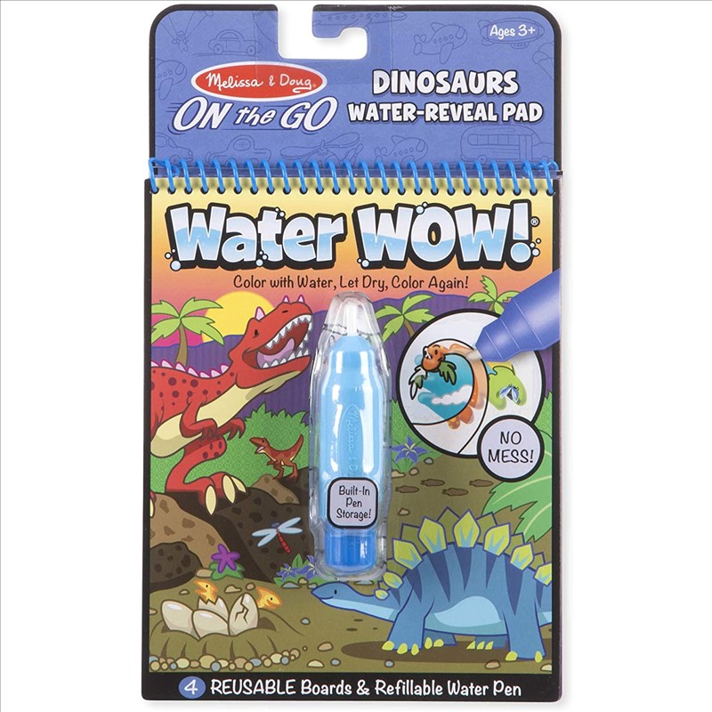 On The Go Water Reveal Pad - Water Wow Dinosaurs