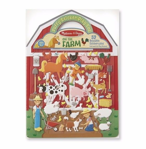 Reusable Puffy Stickers - Farm Melissa and Doug