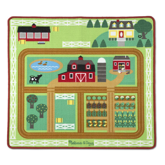 Around the Barnyard Farm Rug