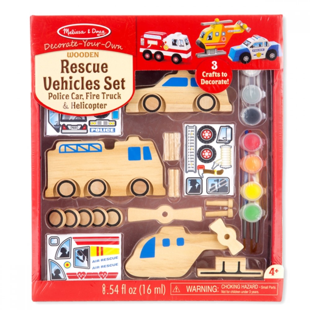 Rescue Vehicles Set Melissa and Doug