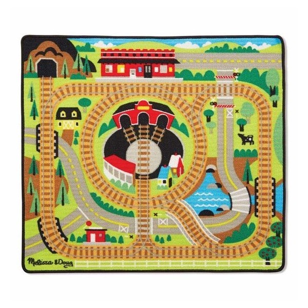 Around The Rails Train Rug Melissa and Doug