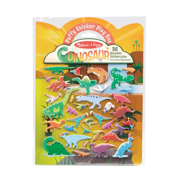 Dinosaurs Reusable Puffy Stickers