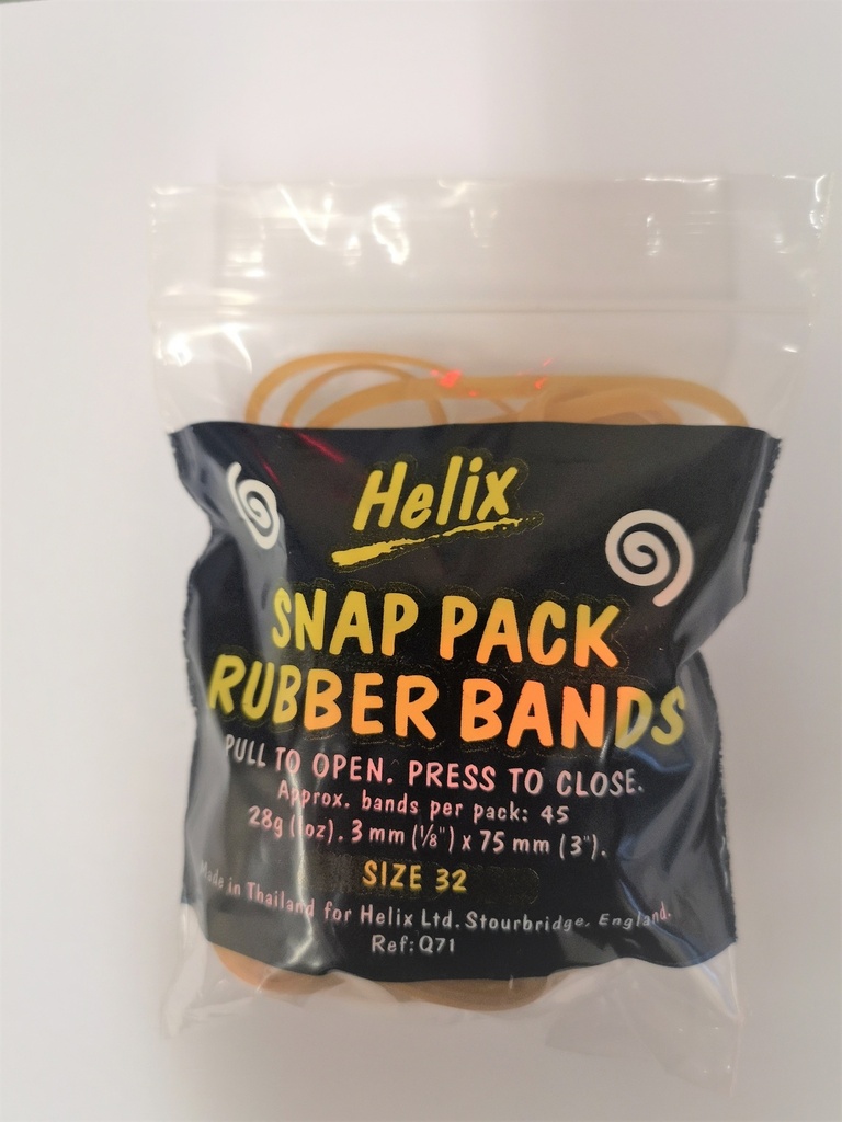 Snap Rubber Bands 32 pack Helix