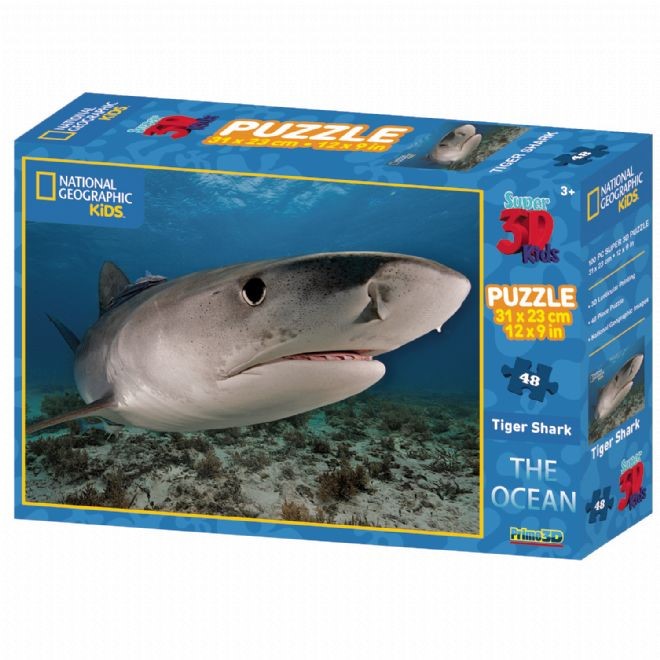 Puzzle Tiger Shark 3D 100 pieces (Jigsaw)