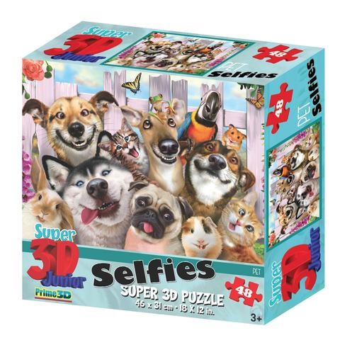 Puzzle Pet Selfies 3D 48 pieces (Jigsaw)