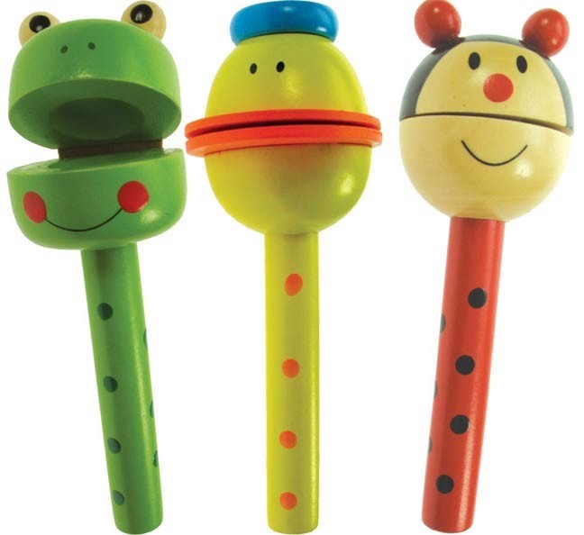 Wooden Animal Clacker Stick Bigjigs