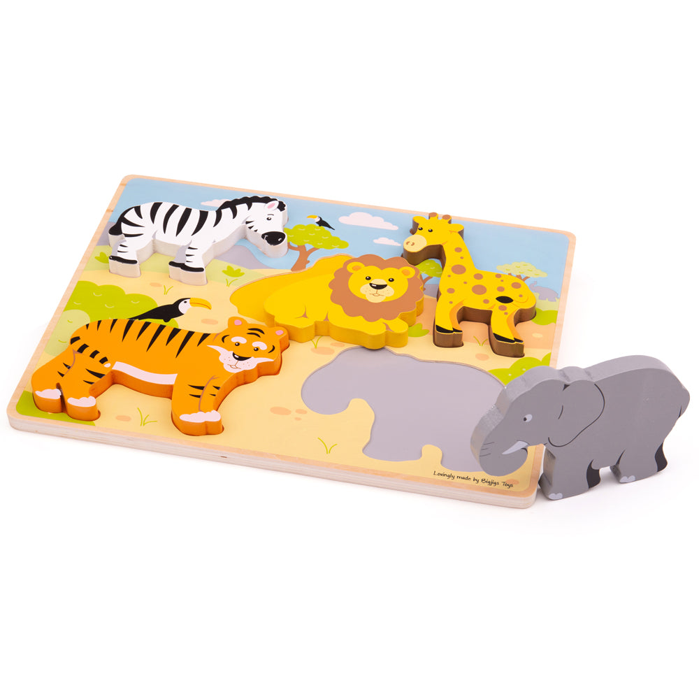 Chunky Lift Out Puzzle - Safari (Jigsaw)