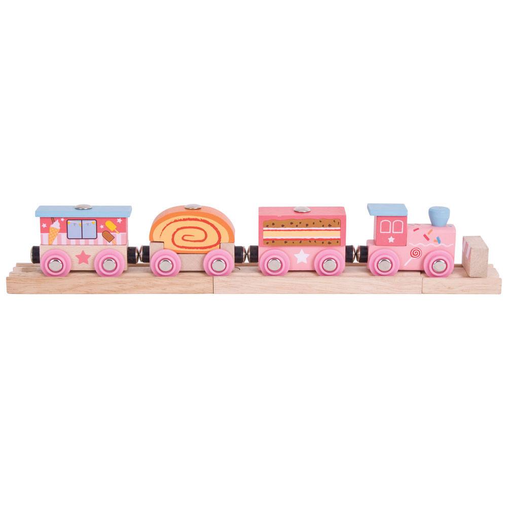 Pink Wooden Train-Sweetland Express