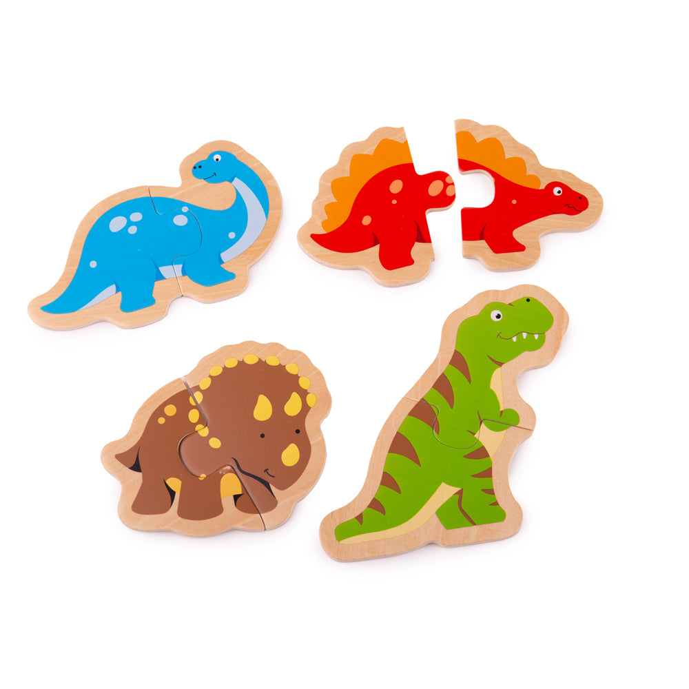 Two Piece Puzzle Dinosaur (Jigsaw)