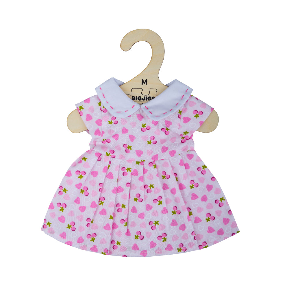 Pink Dress With Pink Hearts-Medium Bigjigs