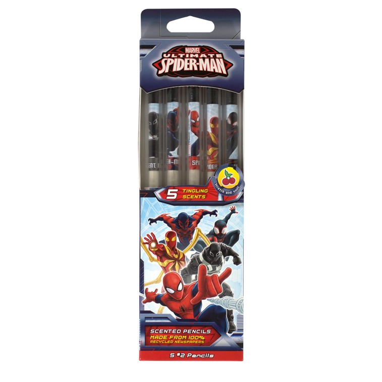 Marvel Spiderman Smencils (Pack of 5)