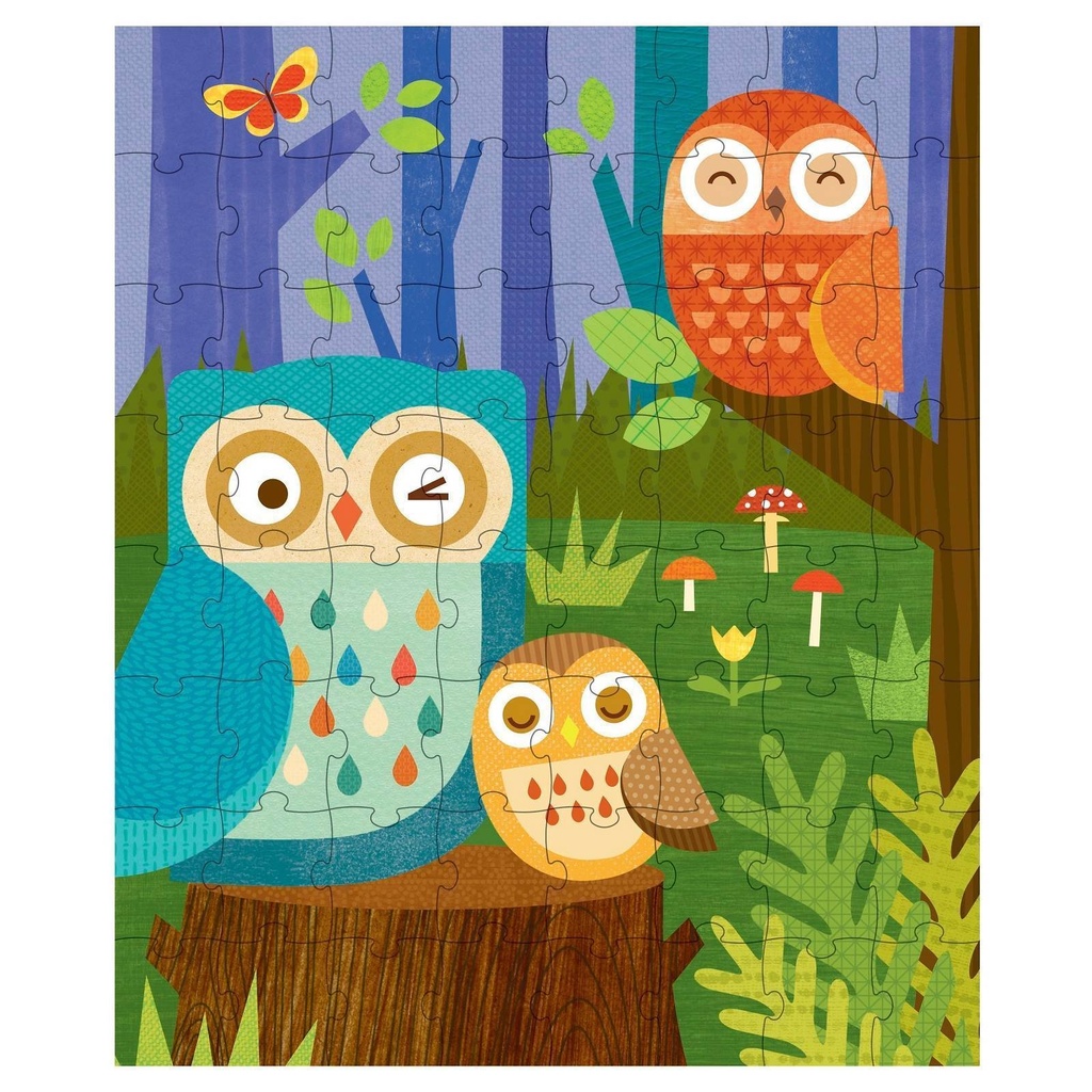 Owl Family (64 piece puzzle) (Jigsaw)